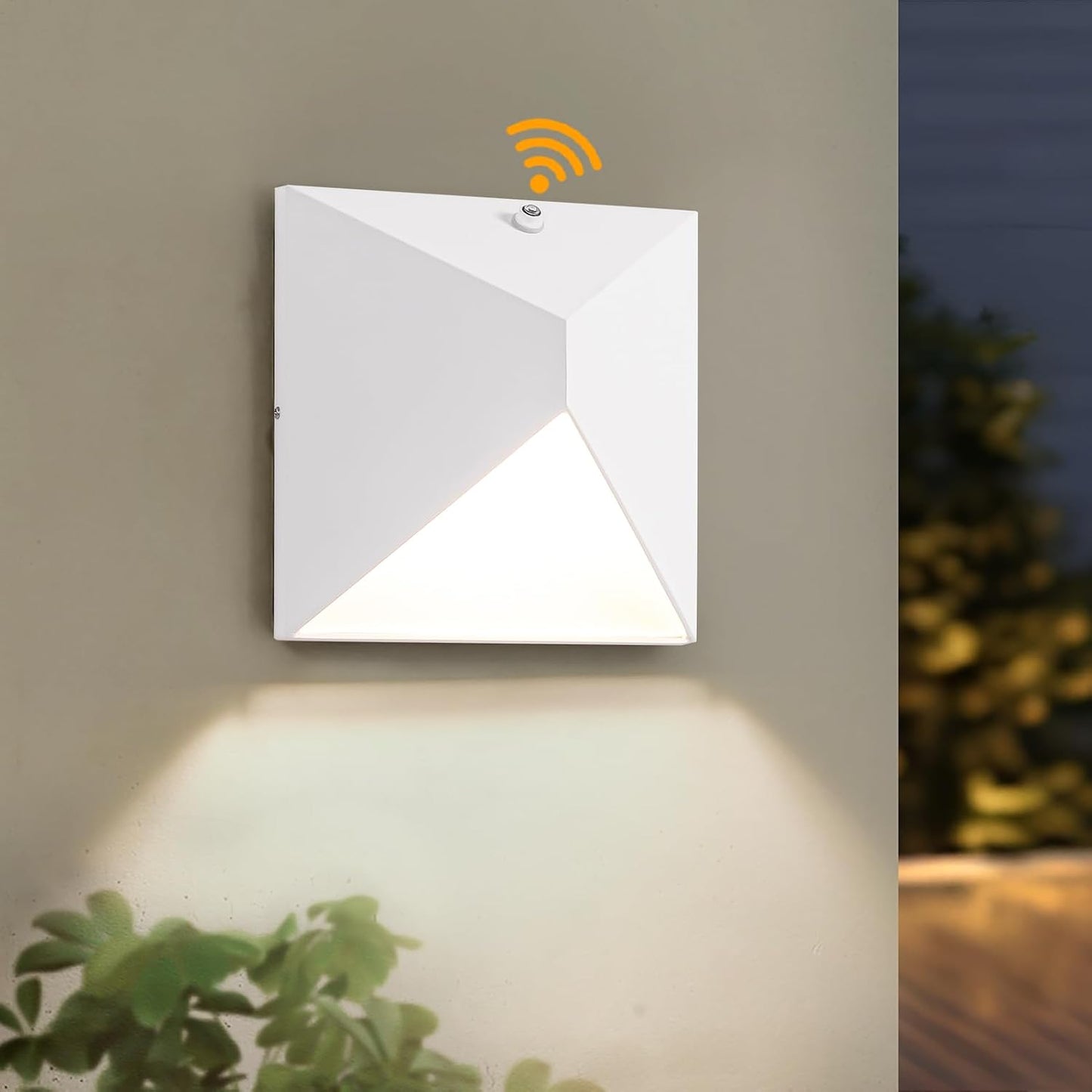Lámpara exterior pared automática 3 modos 3000K-5000K impermeable