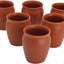 Taza de café Kulhad de arcilla terracota, 6 piezas, color marrón