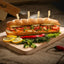 200 Pinchos Bambú 4.7pulg Caja Brochetas Frutas Salchichas