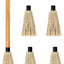 Cepillo barbacoa 18pulg madera mango 4 cabezales repuesto
