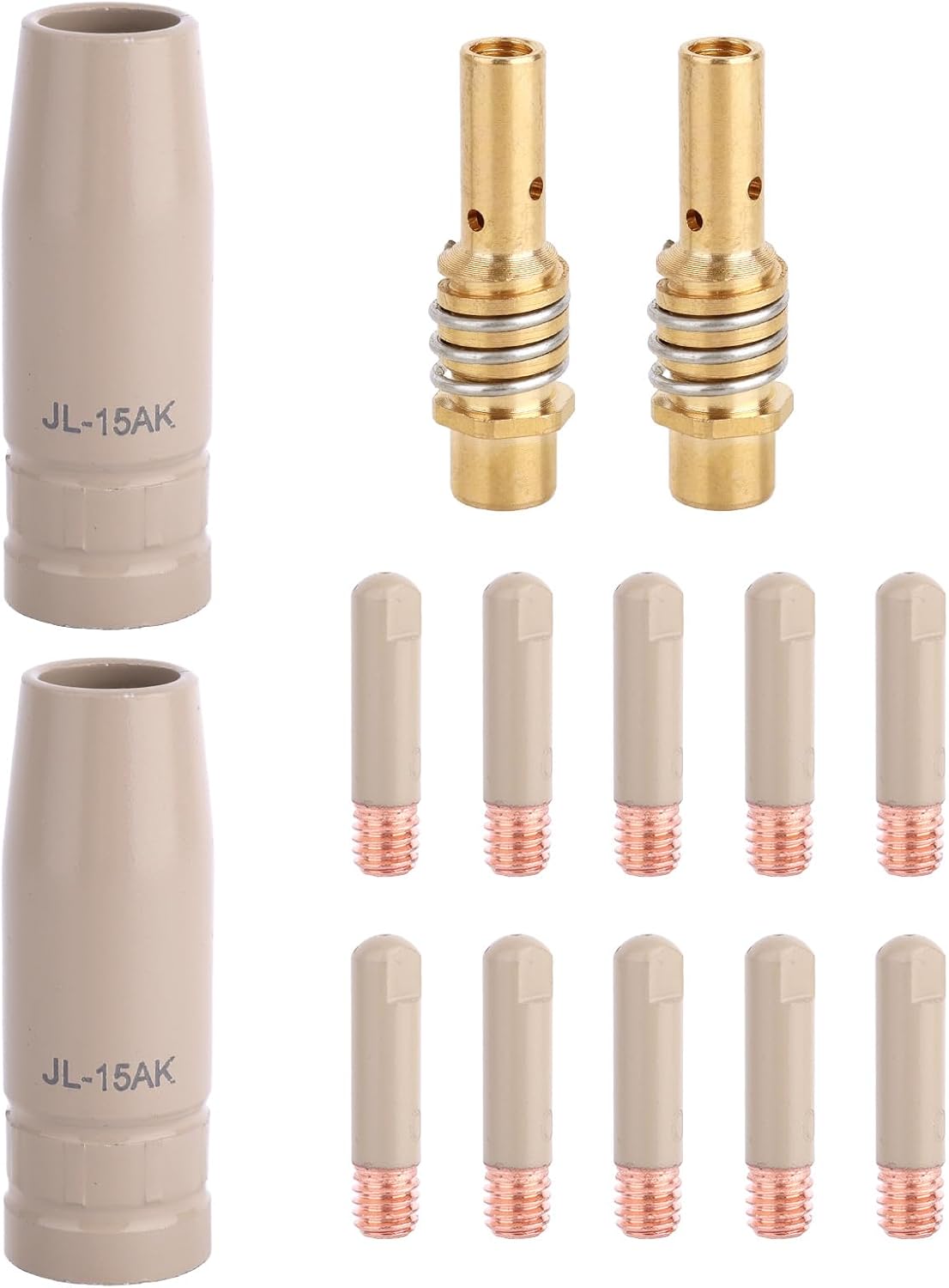 14 Puntas Boquilla Soldadura MIG 0.035pulg 2 Difusores