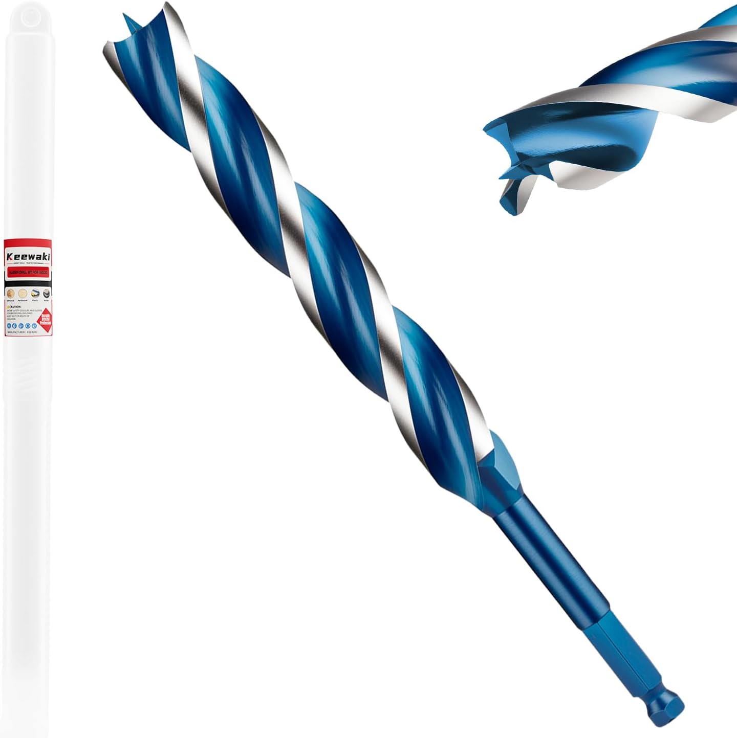 Broca taladro madera 3/4x9 pulg acero alto carbono