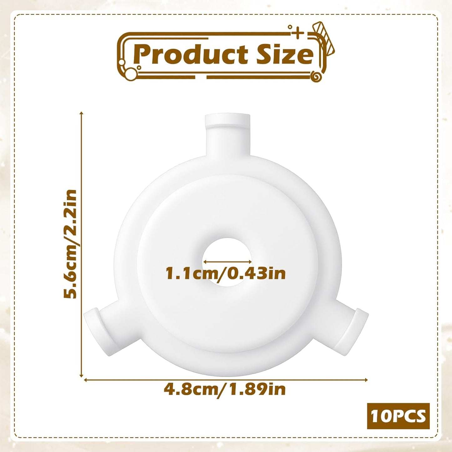 10 Anillos Reductores E27 a 3/7pulg Accesorios Lámpara