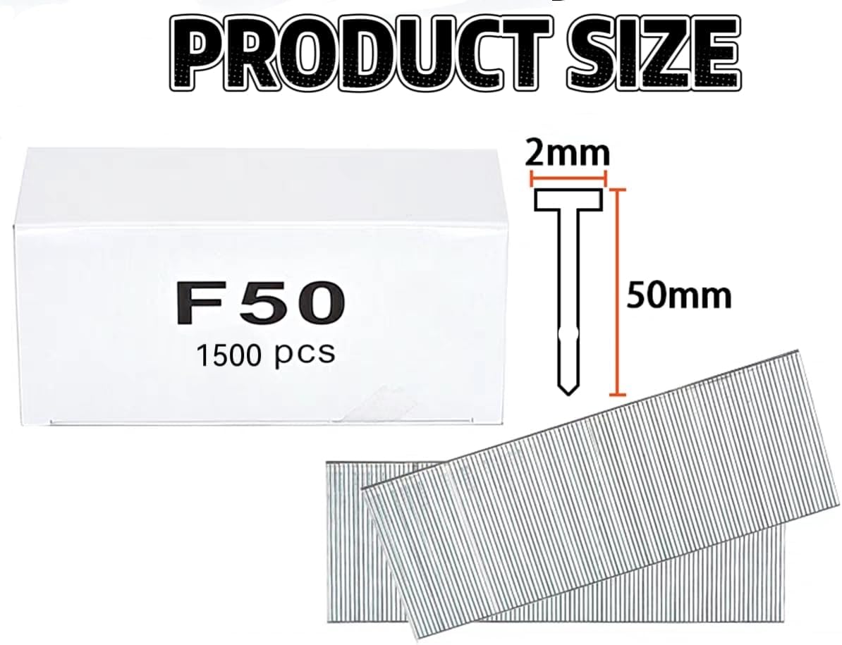 Paquete 1500 Clavos Brad 2pulg Galvanizados