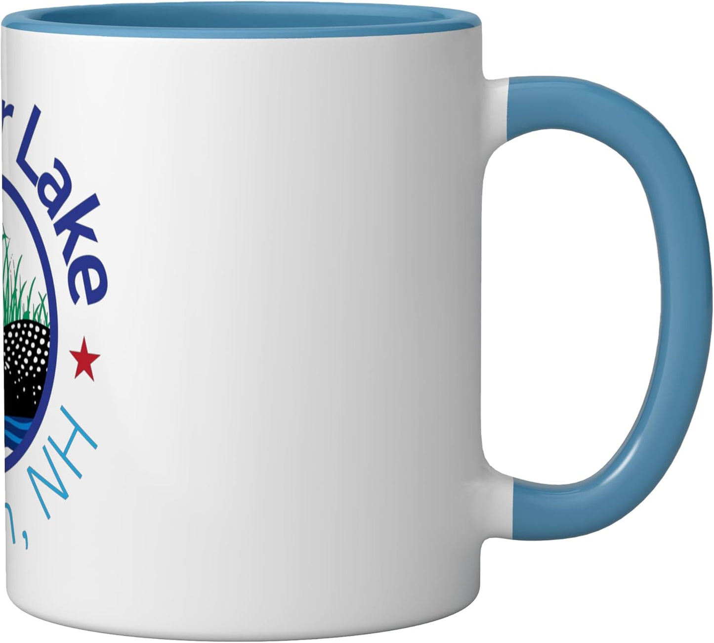 Taza cerámica Webster Lake Loon en azul/blanco