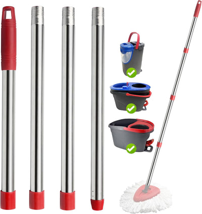 Mango trapeador giratorio 4 secciones varilla 2.5-5ft comp Ocedar