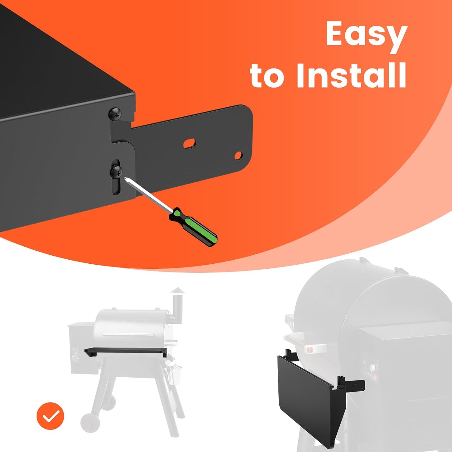 Estante frontal plegable para parrillas Traeger BAC362 acero Pro 22