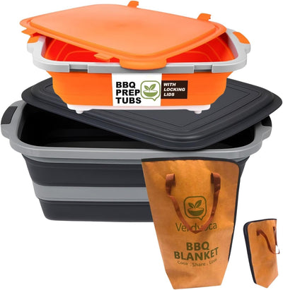 Set 2 Tubos Colapsables BBQ 30L y 16L