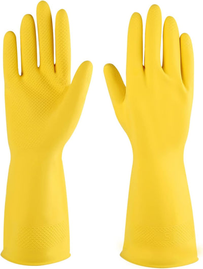Guantes goma reutilizables para lavar platos hogar