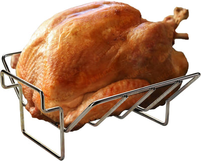 Estante acero inox para costillas y asado Green Egg