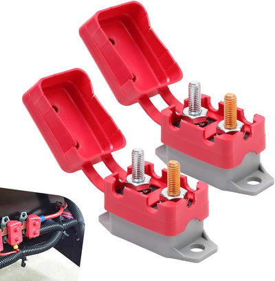2 Disyuntores Automotrices 6-48V 30A Cubierta Impermeable