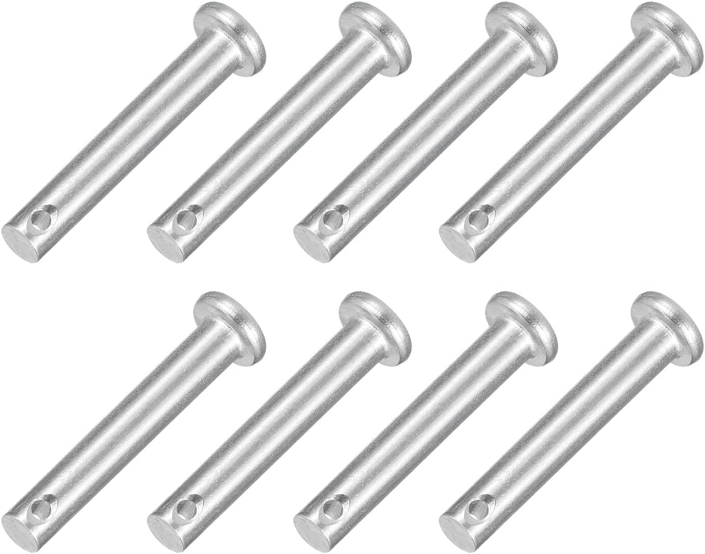 12 Pzas Pasadores Clevis Acero Inox 304 para Remolque y Mecánica