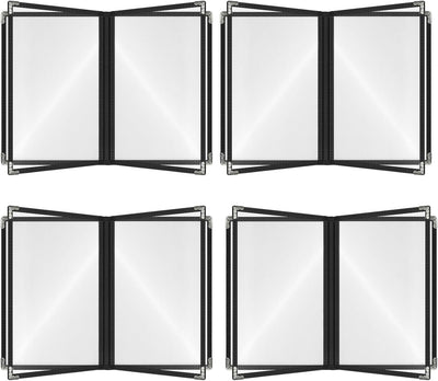 Fundas de menú 8.5x11 pulgadas impermeable con película cuerno plateado