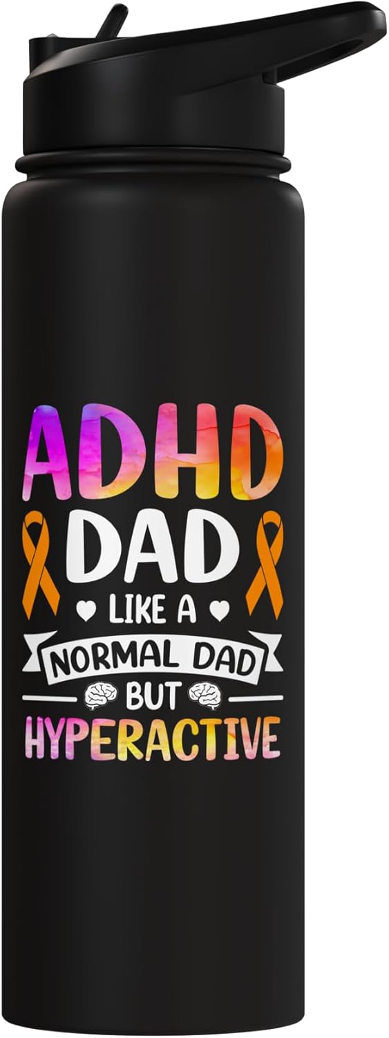 Botella de agua acero inoxidable para padres con ADHD