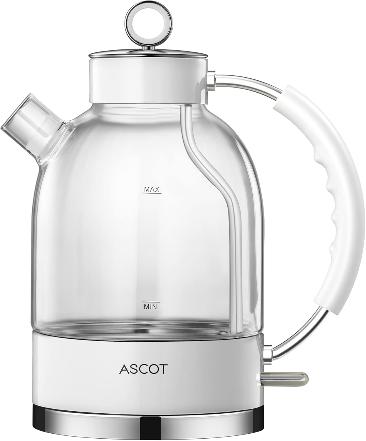 Hervidor eléctrico de vidrio borosilicato 1.5L con apagado automático
