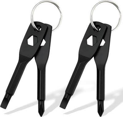 Set 2 Mini Destornilladores Llavero 4en1 Regalo Práctico