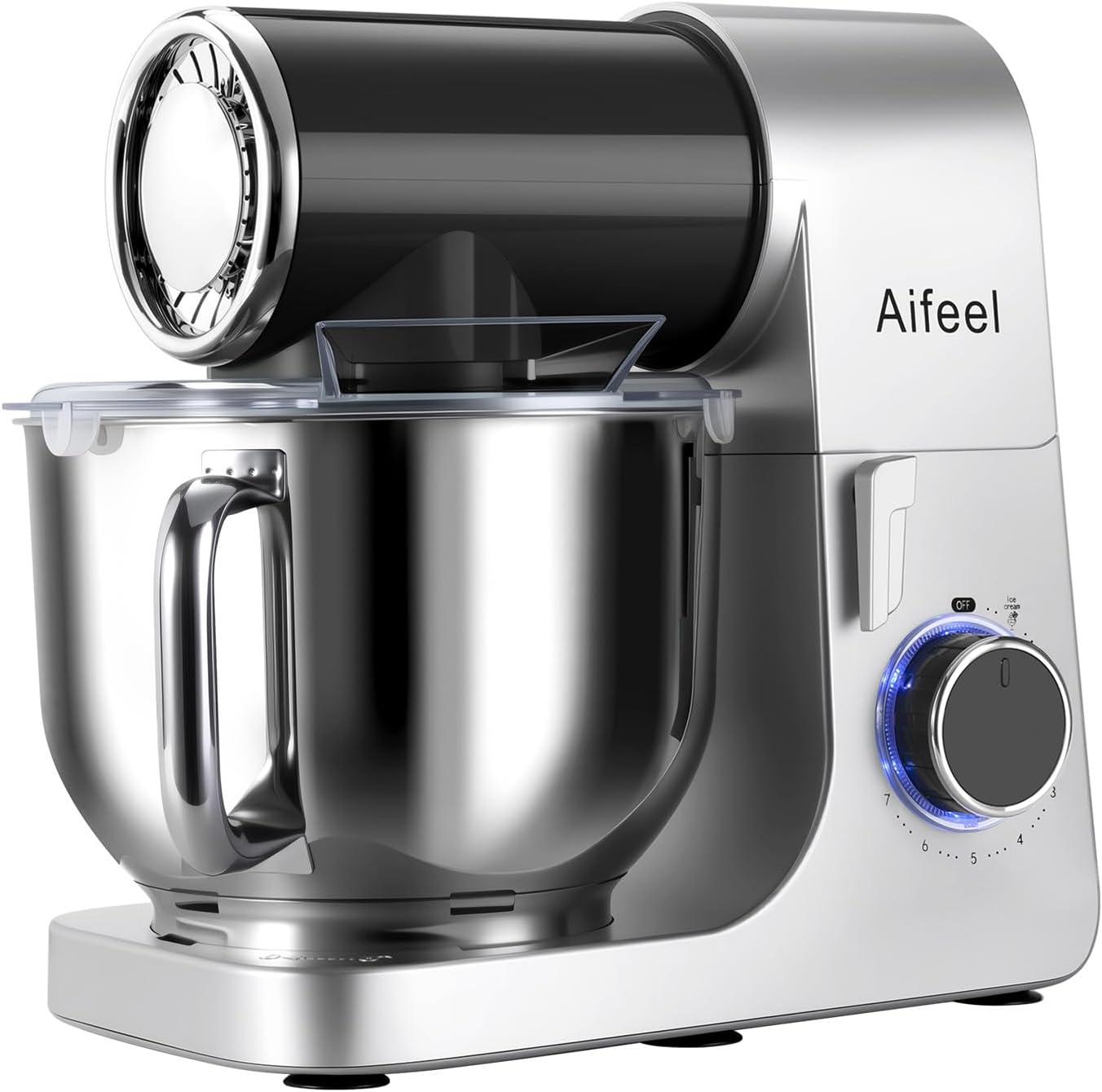 Batidora de pie 6.5qt motor CC 700W inclinable negro