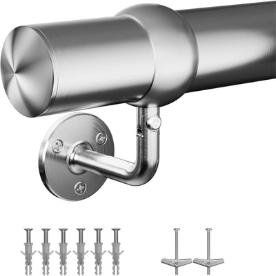 Kit barandilla escalera 3ft tubo 2pulg acero inox uso interior