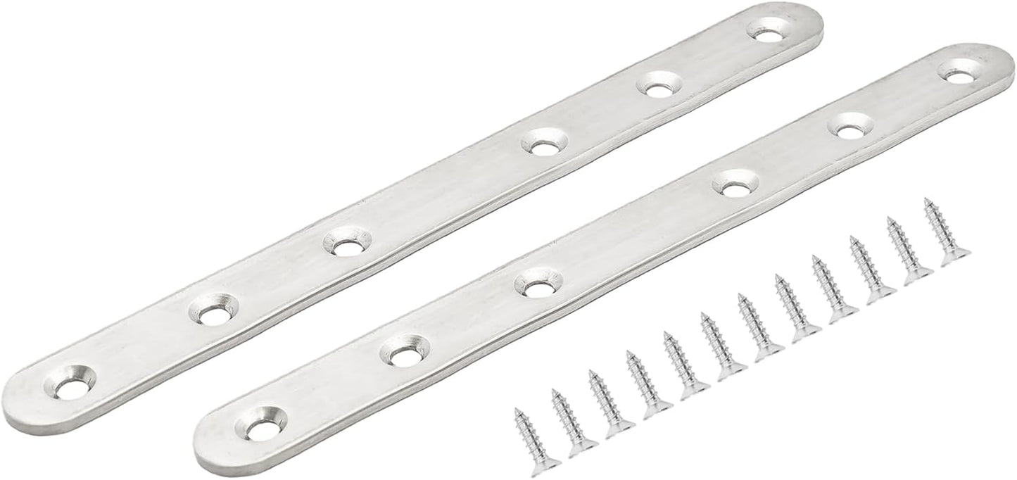 Soporte acero inox 7.6pulg fijo para muebles