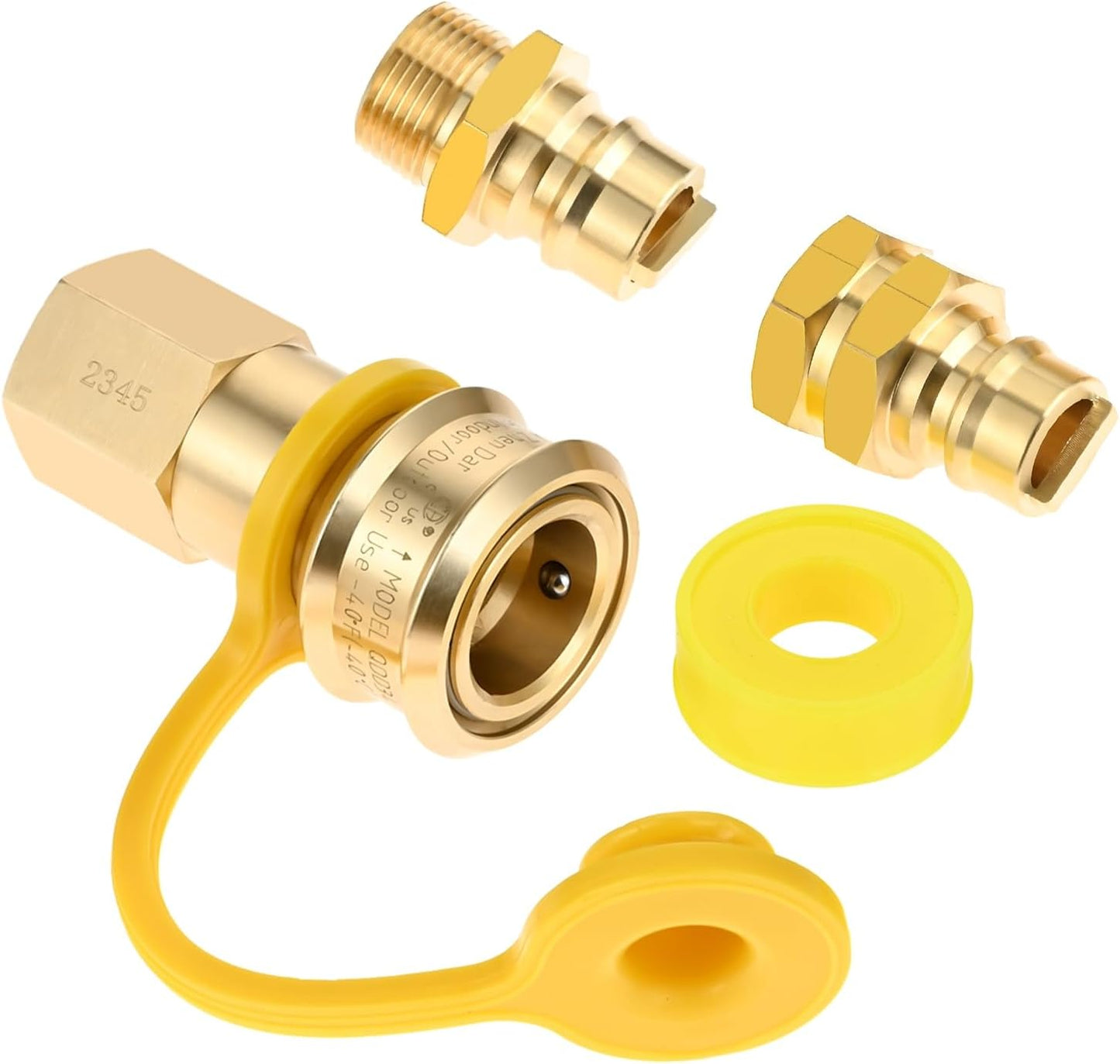 Accesorios propano 3/4pulg manguera latón flujo grande cocina