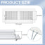 6 Pzas Cubierta Ventilación Techo 12x4pulg Acero