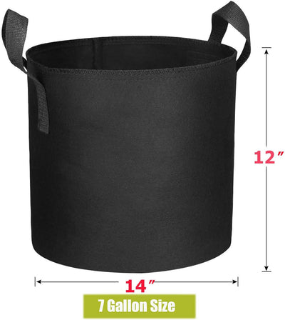 10 Pzas Bolsas Cultivo 7gal Tela Aireación 10.58oz