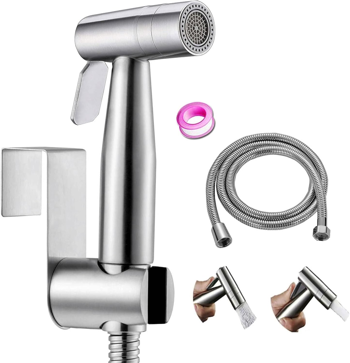 Kit ducha bidé 2 modos manguera 4.9pulg soporte