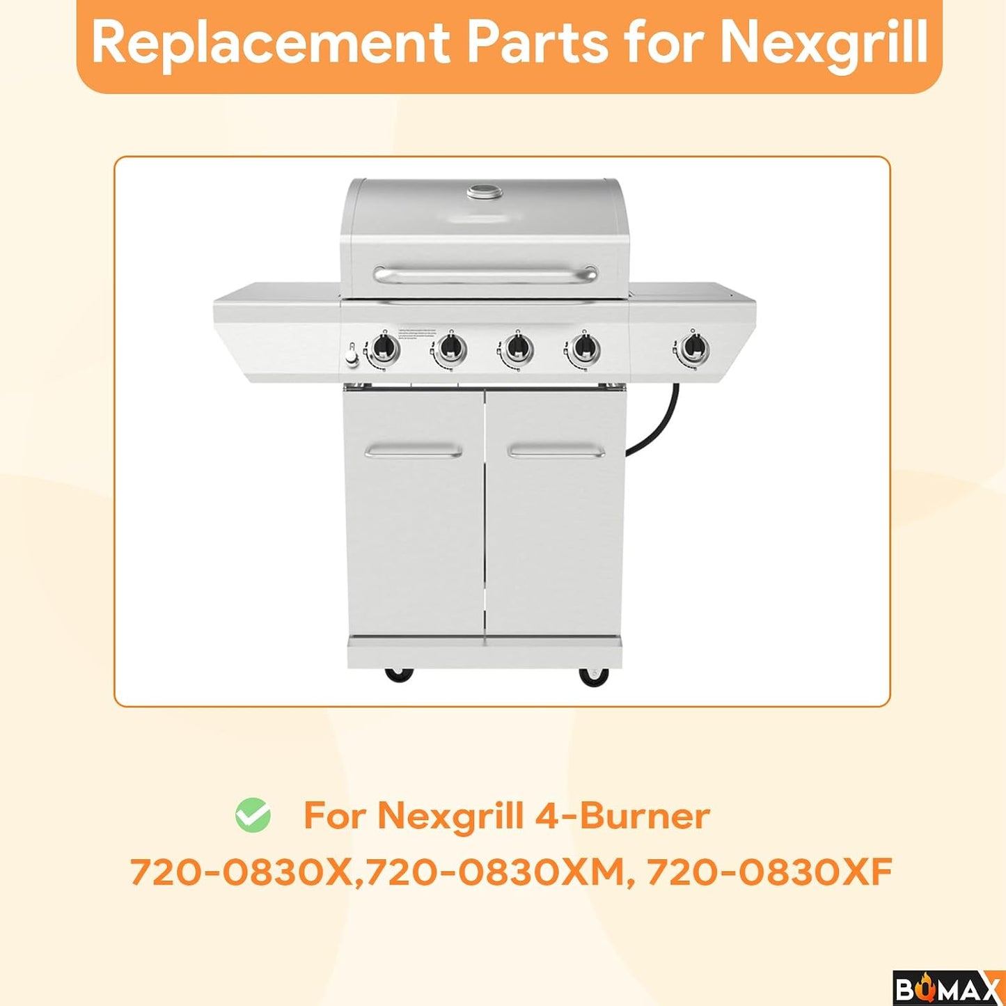 Kit piezas repuesto parrilla Nexgrill 720-0830X