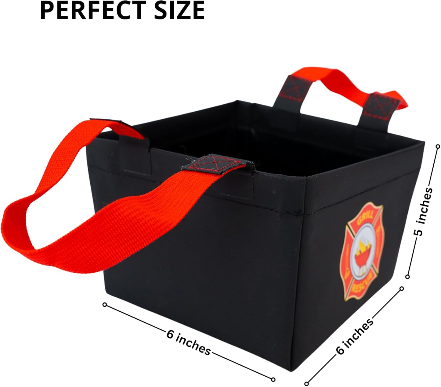 Cubo plegable para limpieza parrilla camping