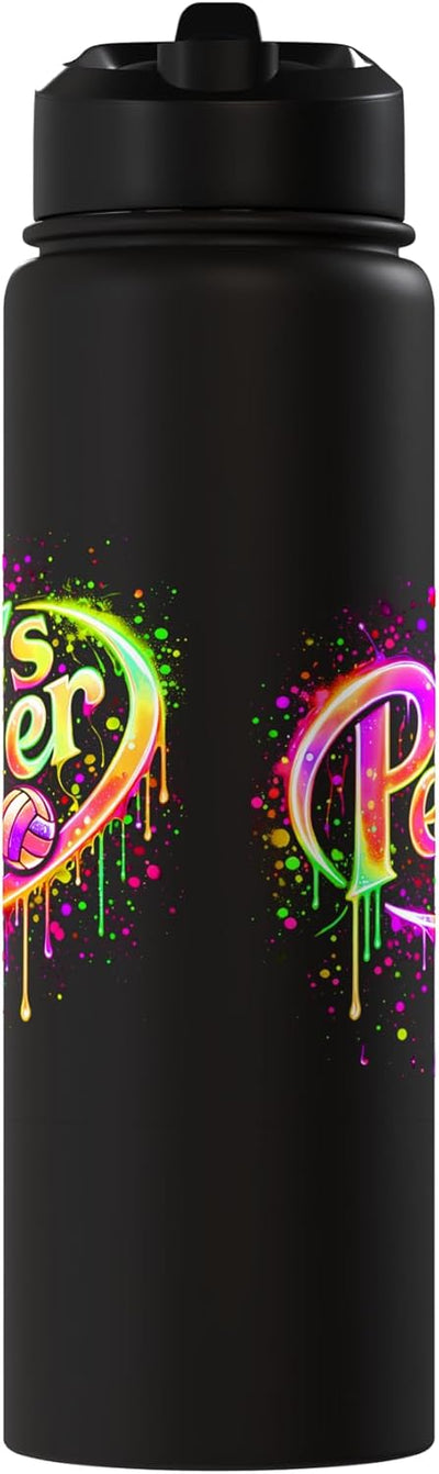 Bote de agua acero inoxidable sin BPA con diseño gráfico para mamá de voleibol