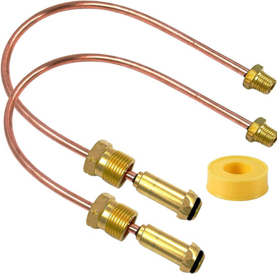 Regulador cambio automático 2 etapas 15pulg tubo cobre 1/4pulg 2pzas