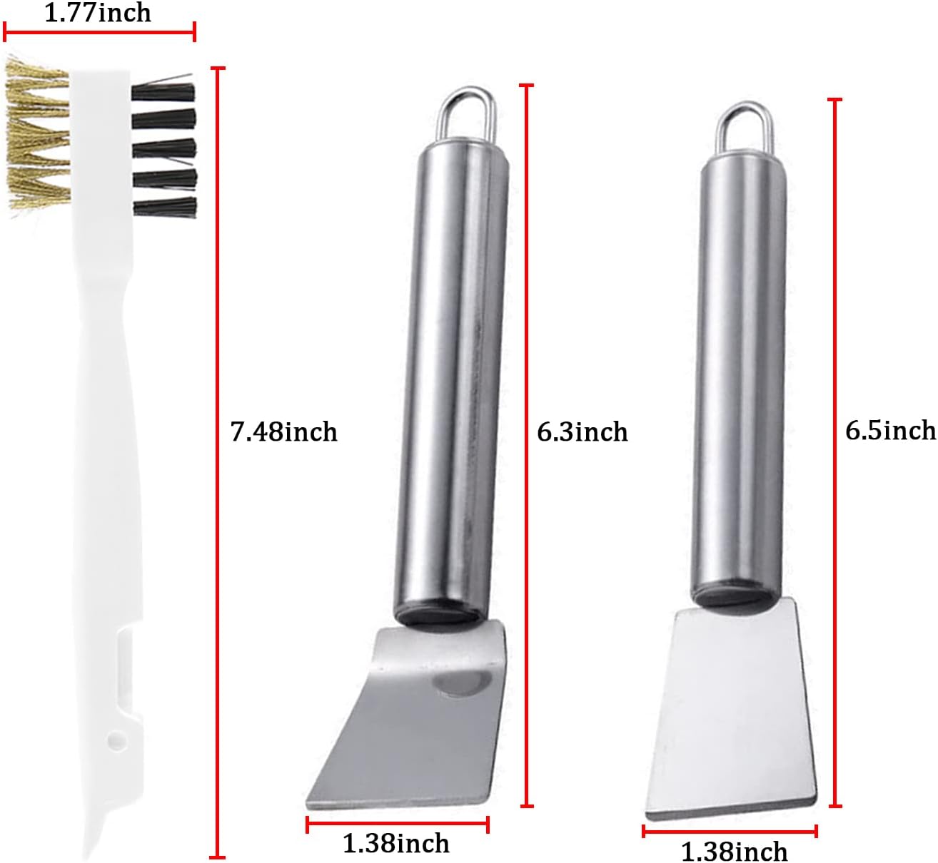 Set 3 Cepillos Limpieza Cocina Latón Raspador Estufa