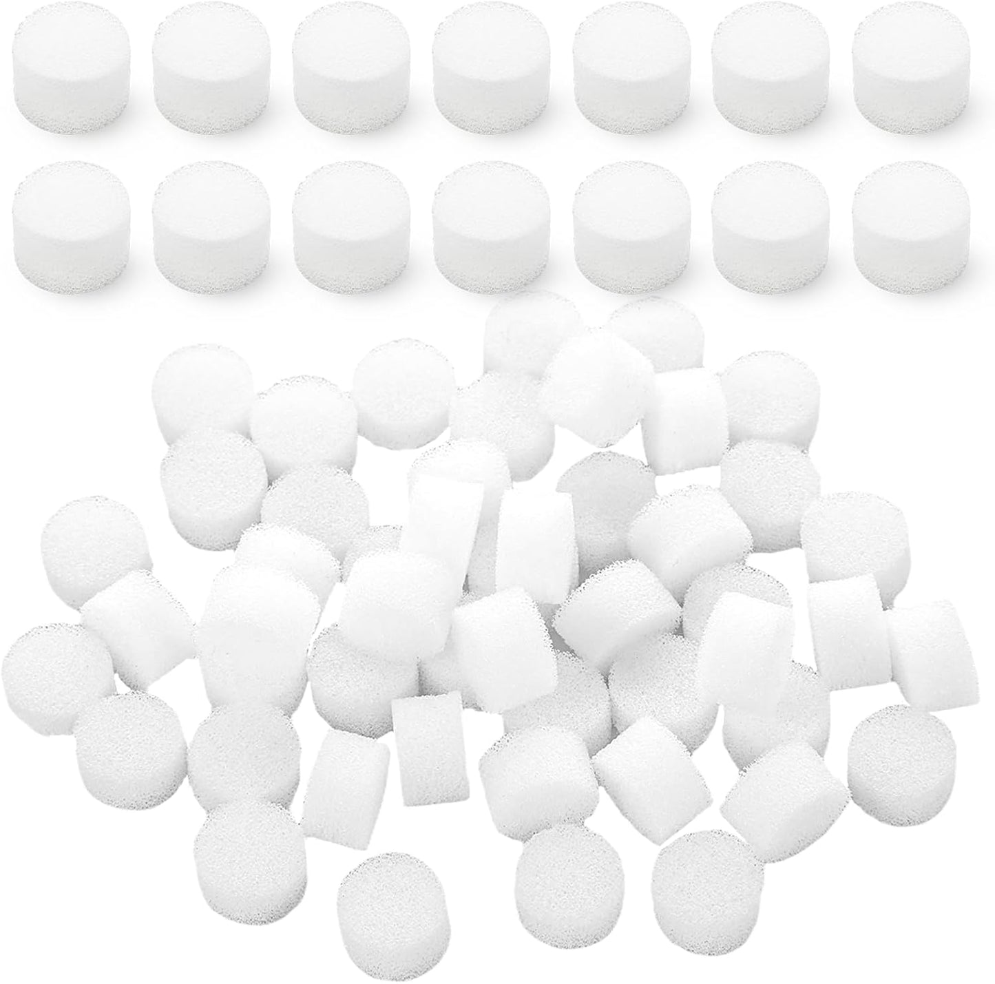 100 Filtros Repuesto Nebulizador Esponja Blanca 0.59x0.35pulg