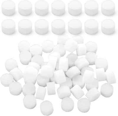 100 Filtros Repuesto Nebulizador Esponja Blanca 0.59x0.35pulg