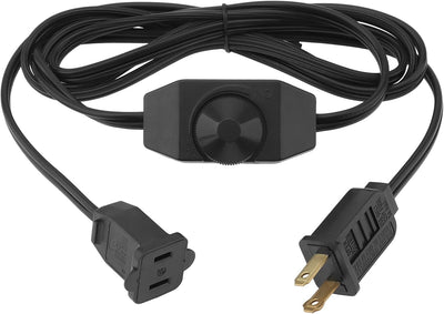 Cable extensión interruptor atenuador luces regulables 6ft negro
