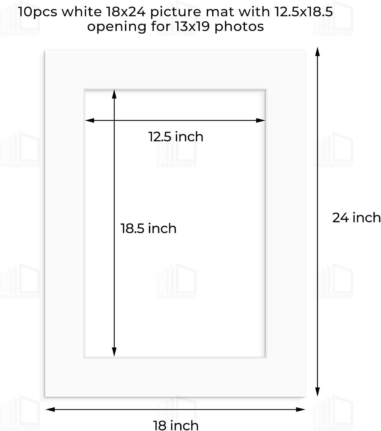 Tapete foto 18x24pulg 4 capas papel blanco