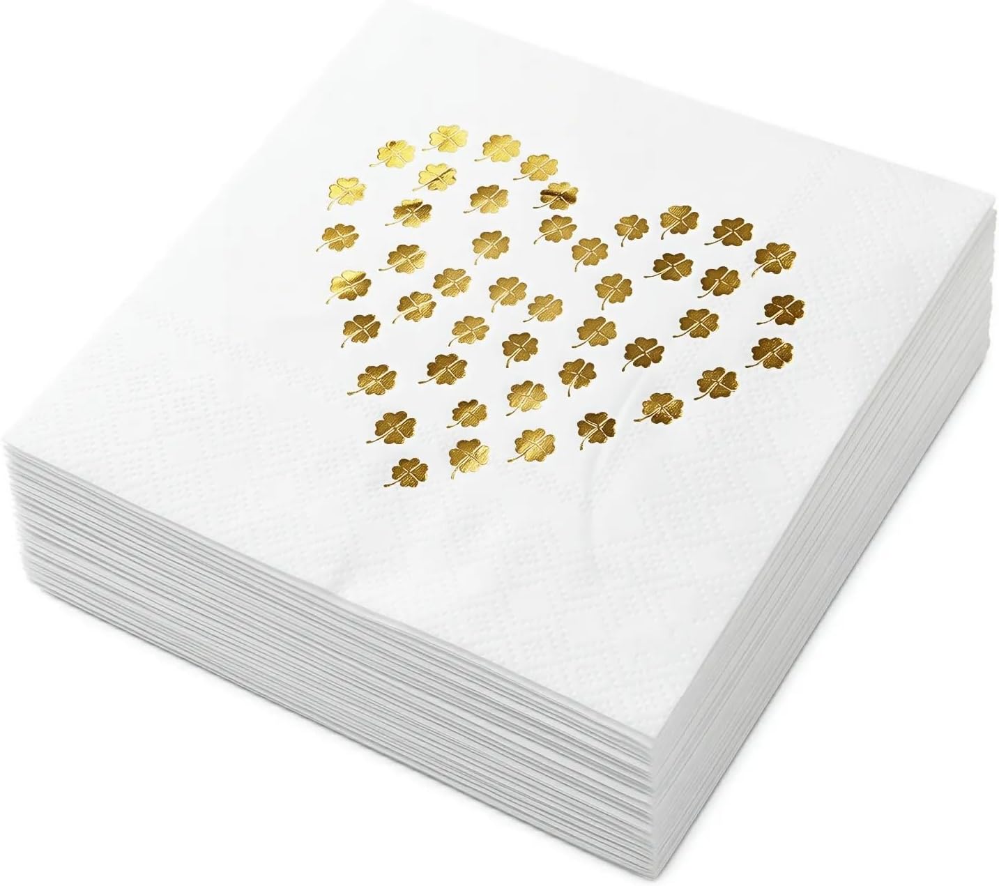 Servilletas de papel elegantes con diseño de clover para recepciones y eventos