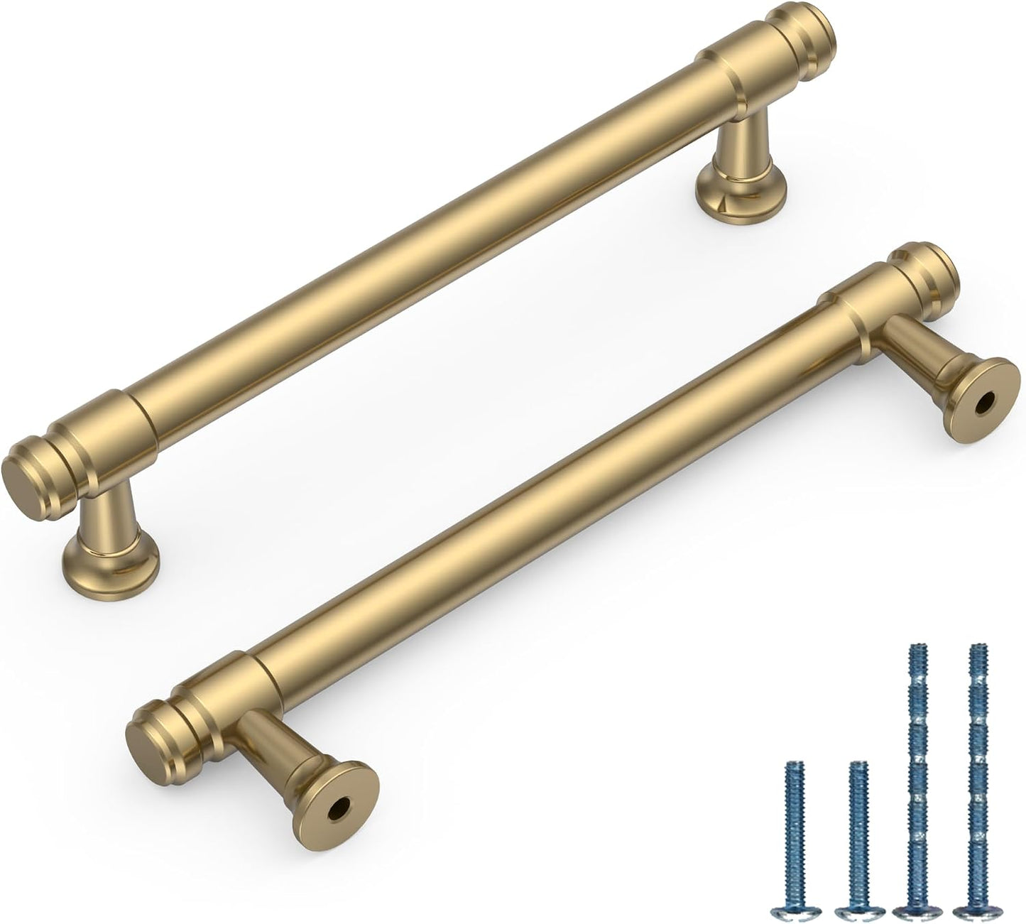 10 Tiradores Bronce Champán 5pulg para Gabinetes Cocina Baño