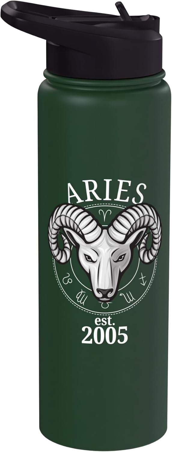 Botella de agua acero inoxidable sin BPA Aries Ram 2005
