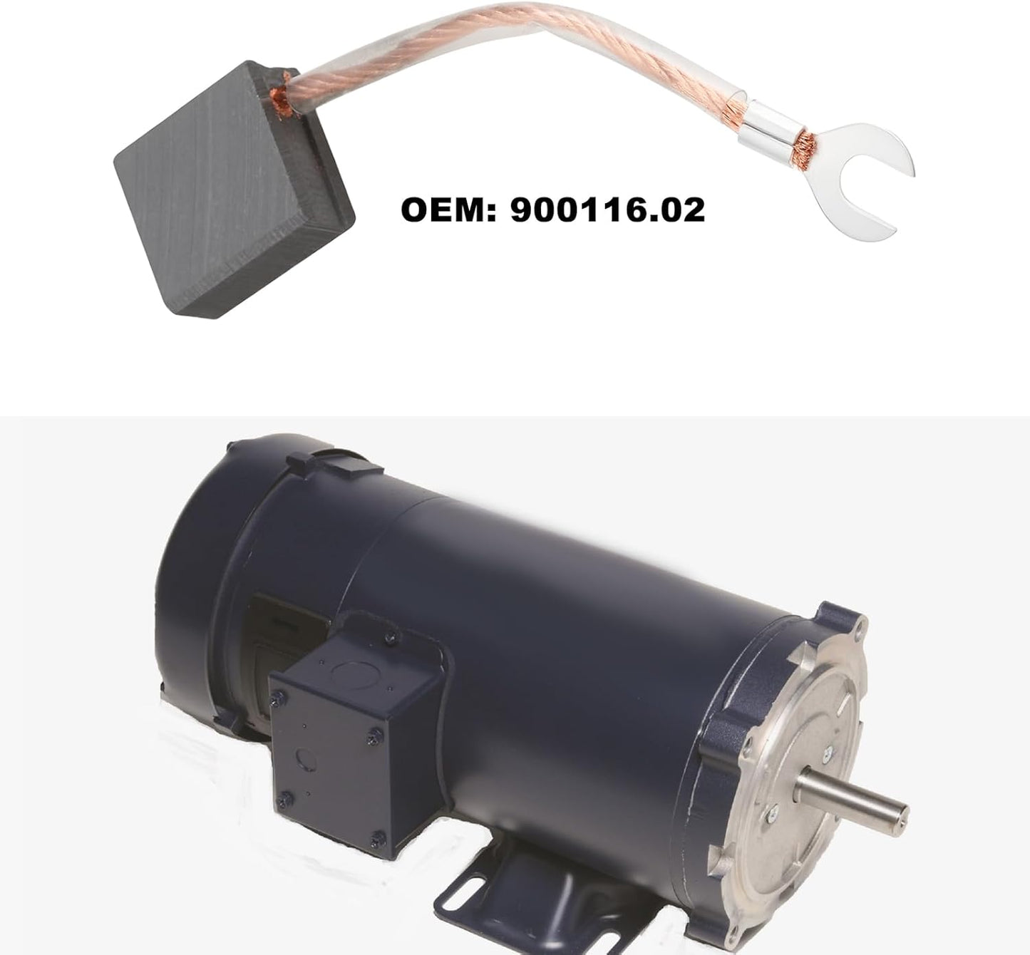Par motor DC cepillo carbono comp motor CC Leeson