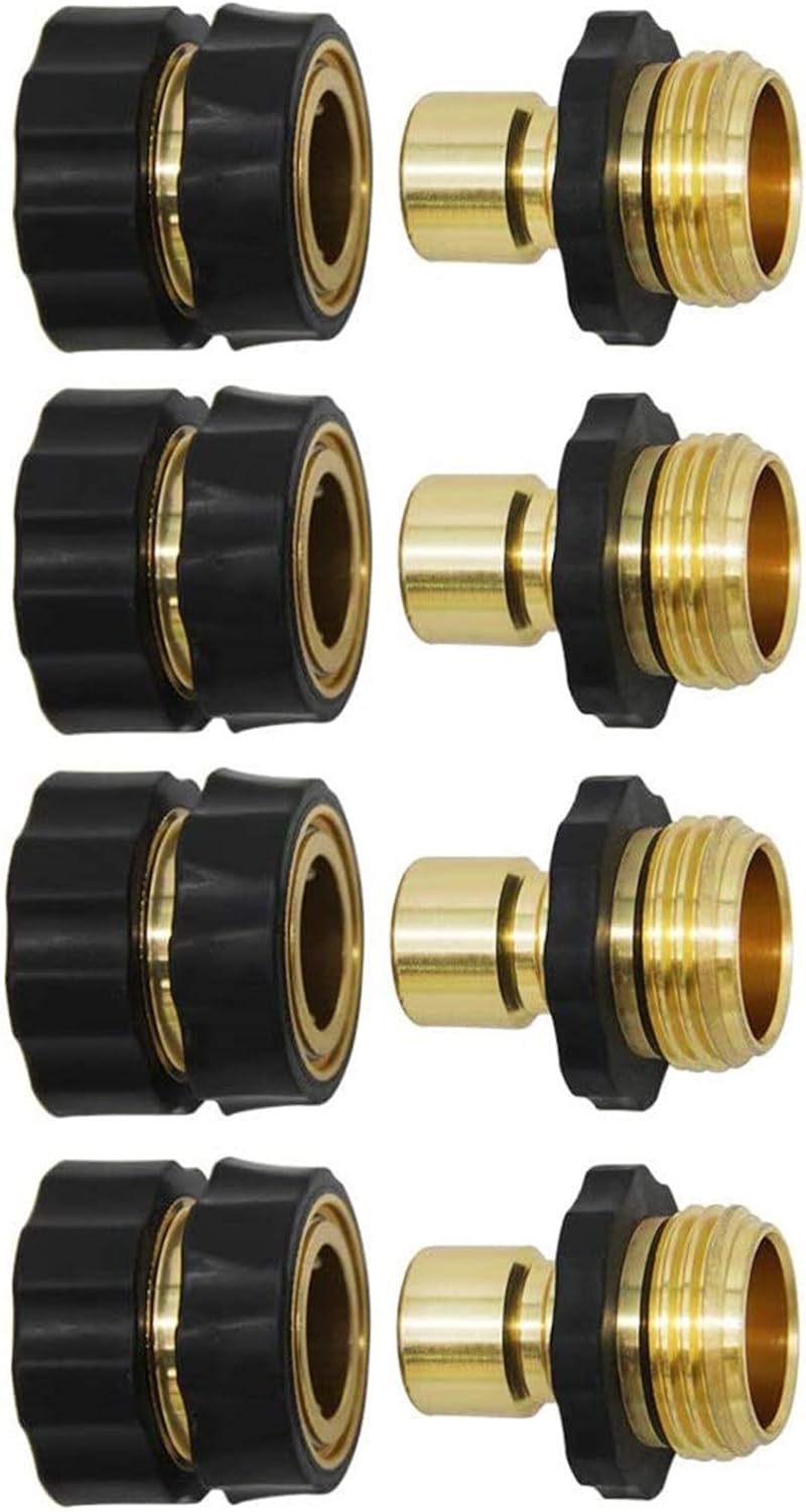 Conector rápido 3/4pulg adaptador manguera jardín