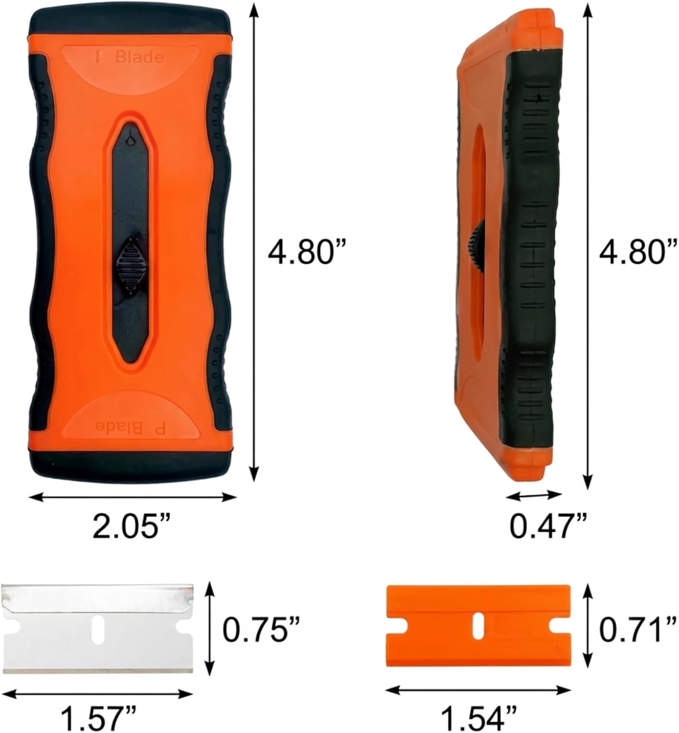 Juego raspadores cuchillas afeitar 30 metálicas 20 plásticas