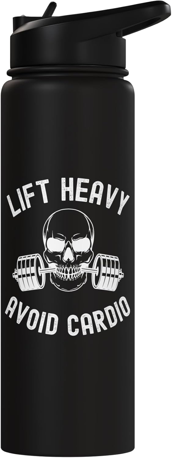 Botella de agua de acero inoxidable para weightlifter