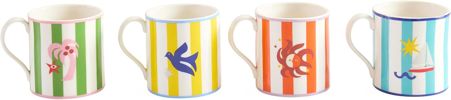 Juego Tazas Playa en Caja Jonathan Adler