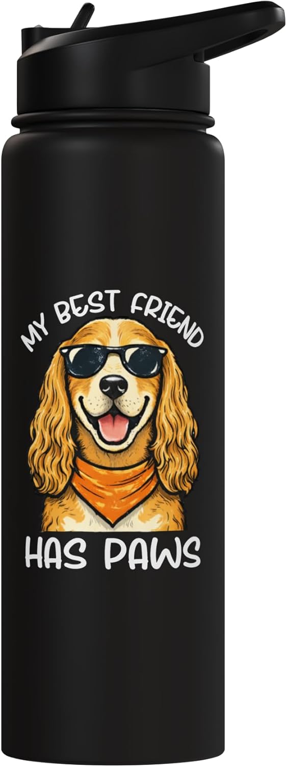 Botella de agua acero inoxidable con diseño de Cocker Spaniel