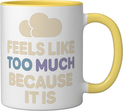 Taza Cerámica para Sensibles Empatía Amarillo/Blanco