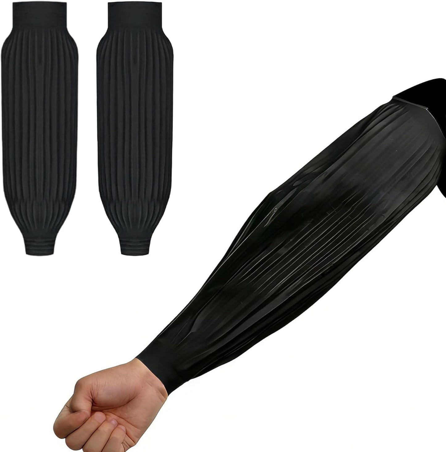 Fundas impermeables brazos protección látex laboratorio cocina