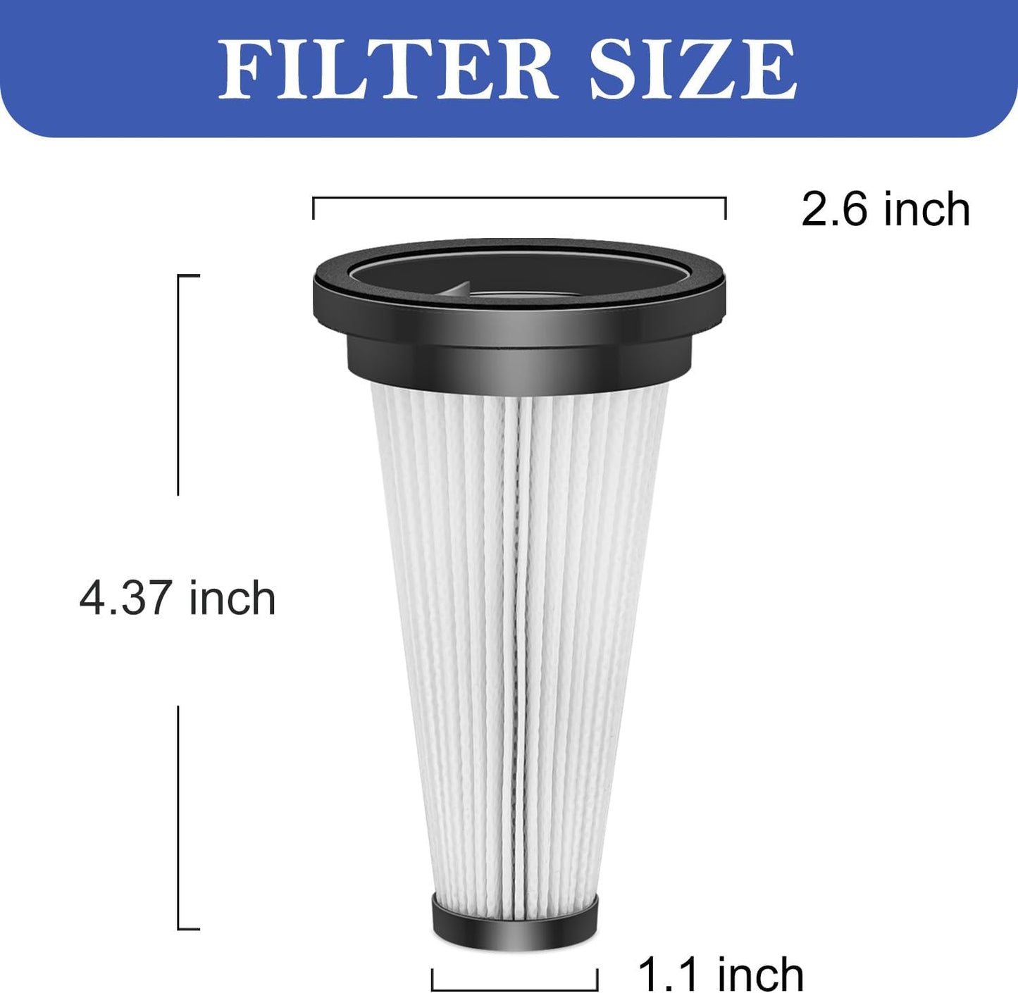 4 Pzas Filtro HEPA comp para aspiradoras TITIPOY SUXIANGVAC VOKENE