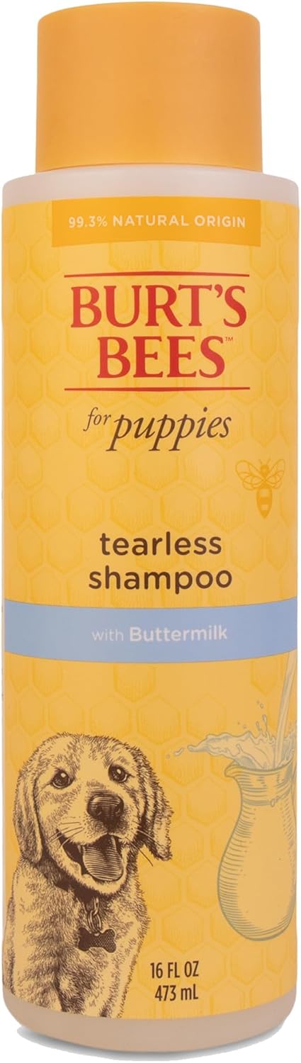 Champú suave para cachorros sin lágrimas con suero y aceite