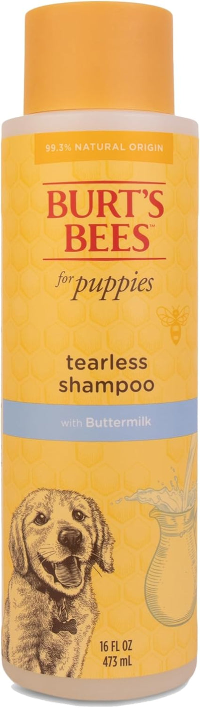 Champú suave para cachorros sin lágrimas con suero y aceite